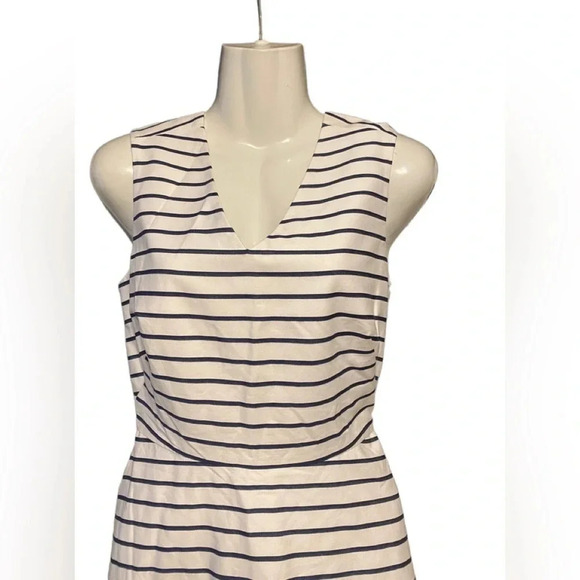 NWT Kate Spade Broom Street Stripe Cotton A-Line Sleeveless Dress - Picture 3 of 12